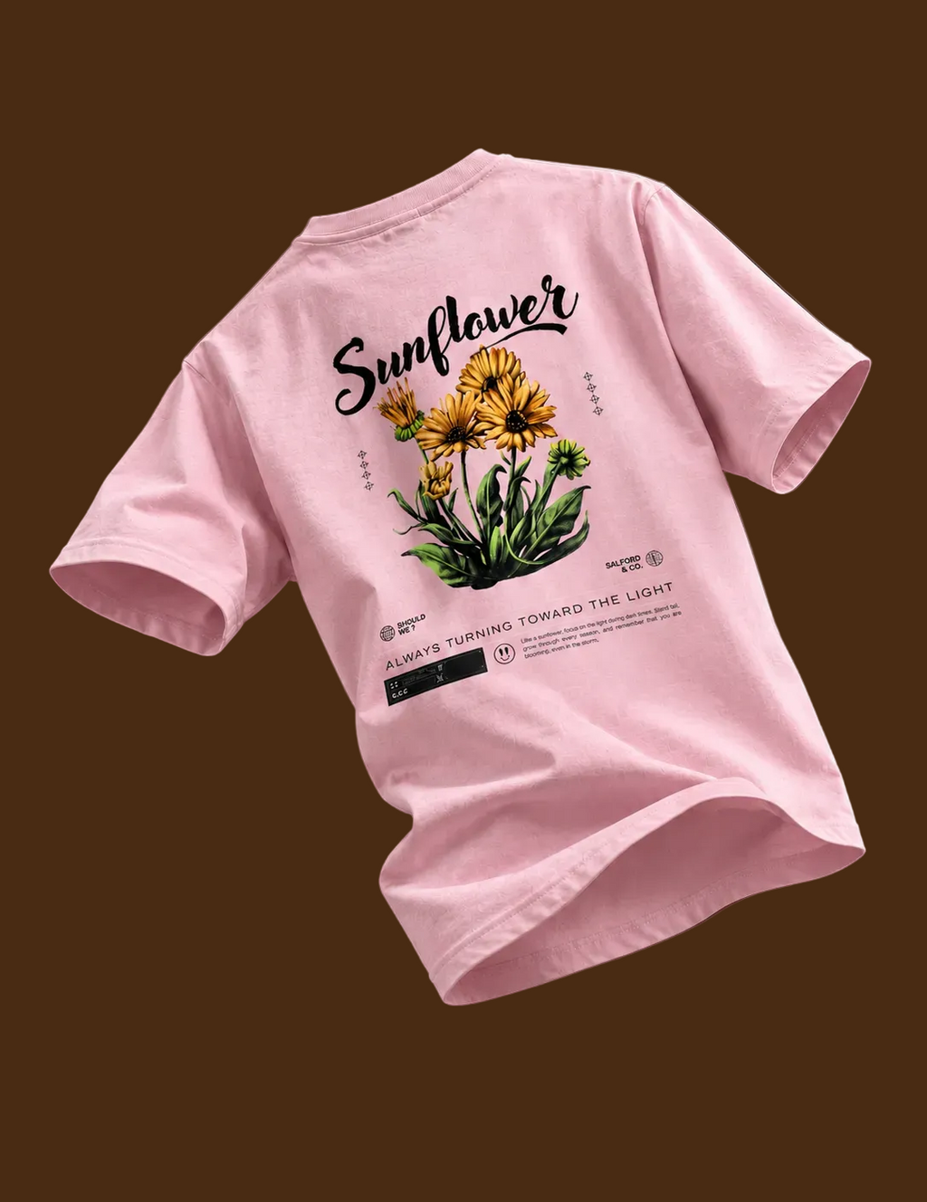 Stay positive-Stay like a sunflower